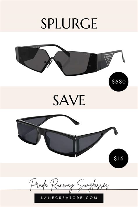 prada runway sunglasses dupe